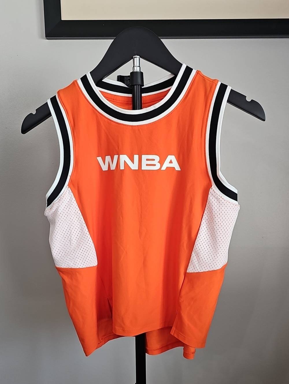 NBA Orange and White Women's Sleeveless Jersey
